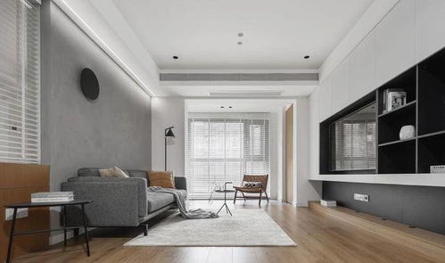 簡約生活，藝術相伴——100㎡黑白灰空間的設計哲學